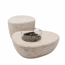 Happy Cocooning Vuurtafel Set Estate Organic 107 Travertin