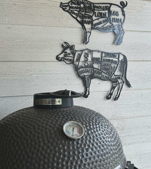 Butcher Cut Wanddecoratie - Varken & Koe (Set)