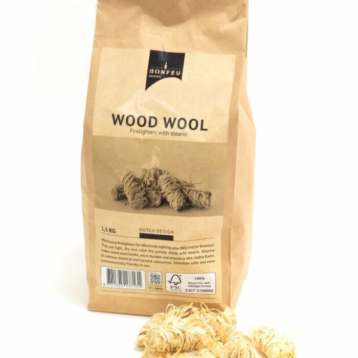 BonFeu Houtwol Aanmaakkrullen 1,5 kg