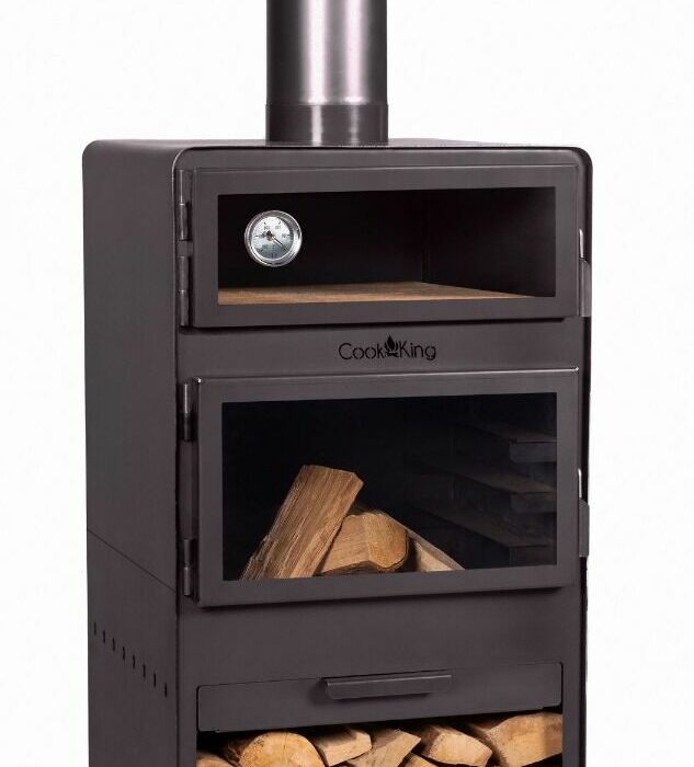 CookKing Tuinhaard Vento met Bakovenfunctie en Dubbele Beglazing