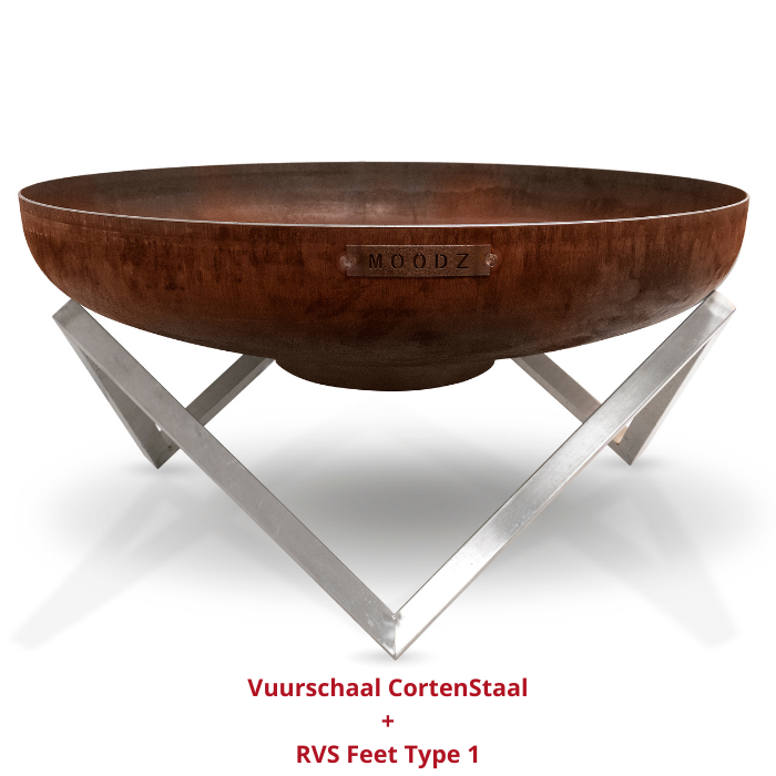 MOODZ Vuurschaal CortenStaal Ø100 cm - Afbeelding 15