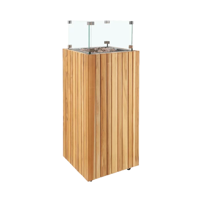 Cosi Cosipillar Square Teak Vuurzuil
