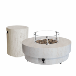 Happy Cocooning Vuurtafel Set Estate 105 Travertin