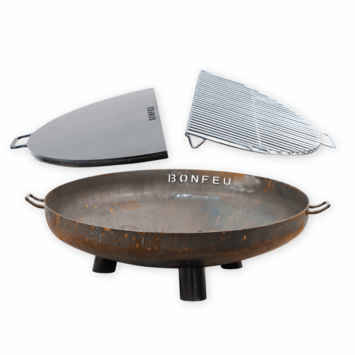 BundelDeal - BonFeu BonBowl Plus 100 + BonPlancha 1/2 100 + BonGrill 1/2 100
