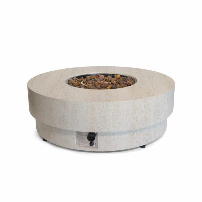 Happy Cocooning Vuurtafel Estate Round 105 Travertin