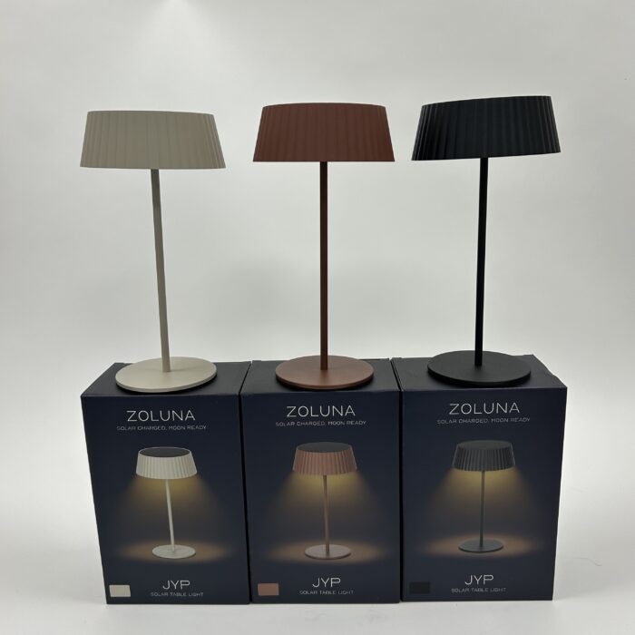 ZOLUNA Solar Tafellamp Jyp (Black-Sand-Rusty Red)