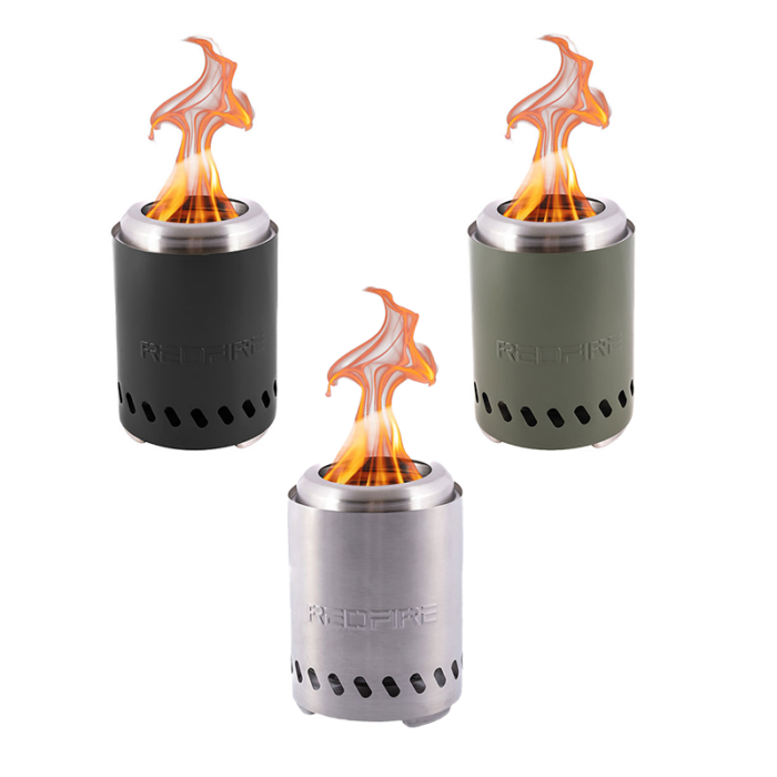 RedFire Volcano Pellet Tafelhaard S (Olijf Groen-RVS-Zwart)